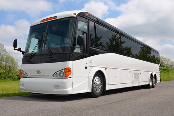 Charter bus in Lexington