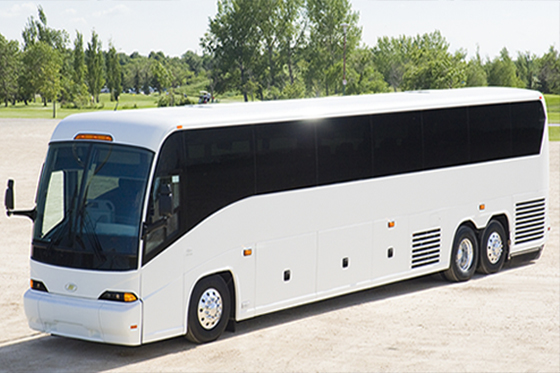 56-passenger charter bus